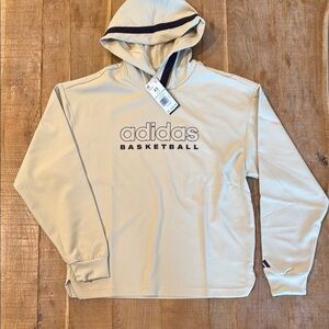 Adidas Men's Cream Basketball Hoodie